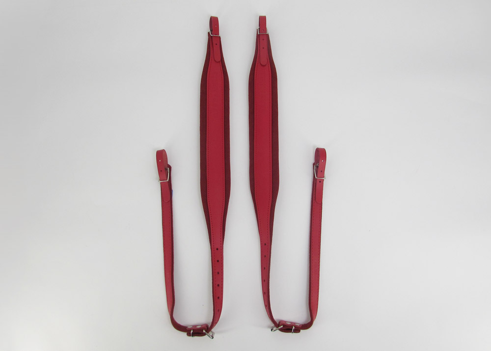 Correas de acordeon para hombros de lujo Gabbanelli Rojas