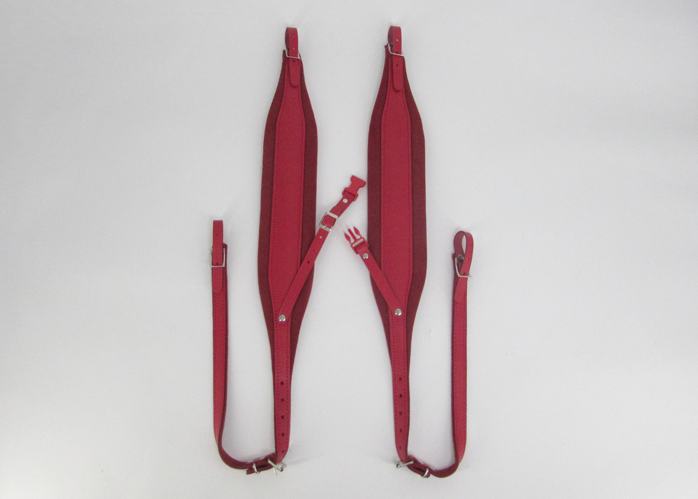 Correas de acordeon ANCHAS para hombros con sujetador de espalda Gabbanelli Rojas