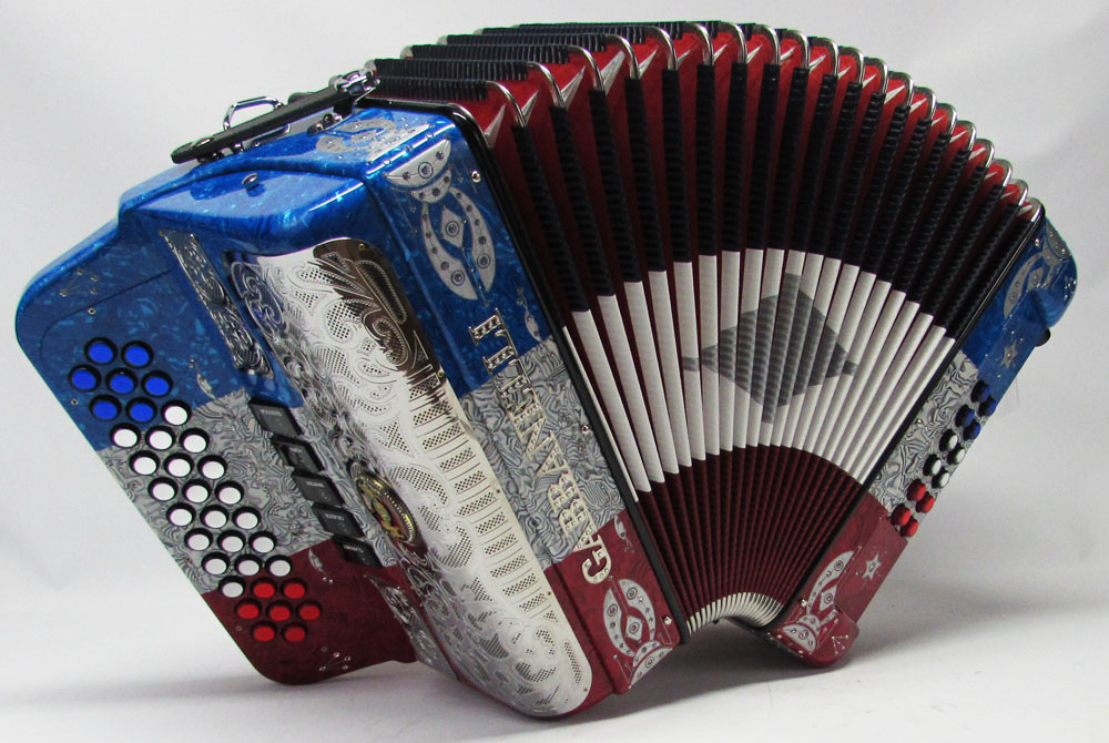 Gabbanelli M400r Red White Blue Gabbanelli Accordions