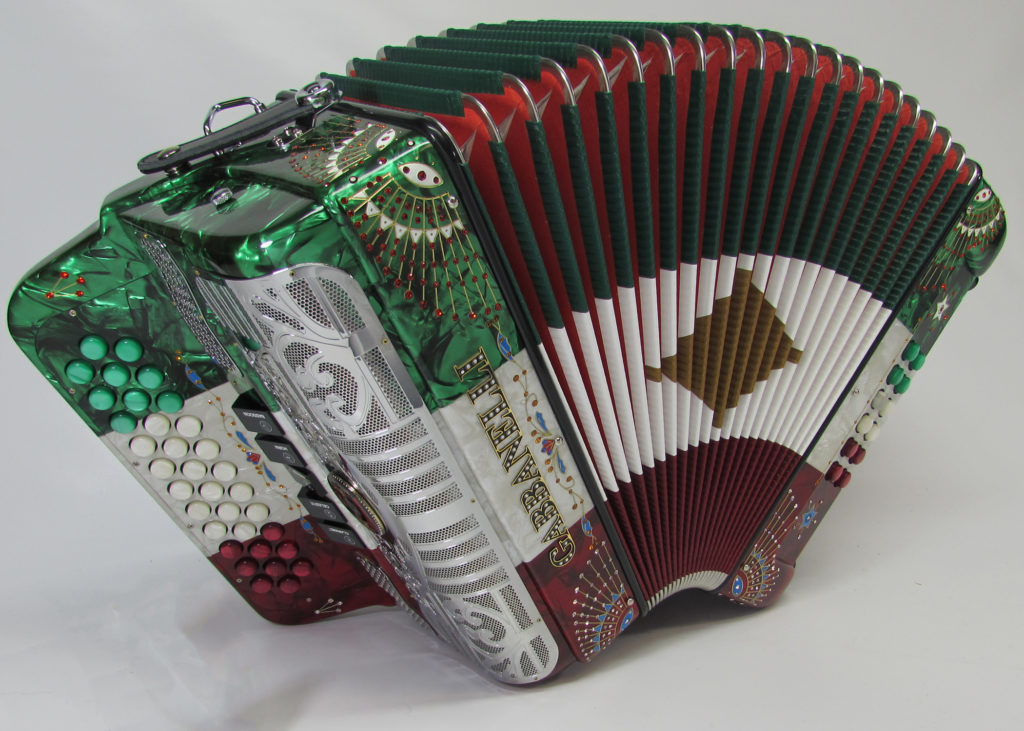 Gabbanelli M400R Red White Green Gabbanelli Accordions
