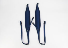 Gabbanelli EXTRA WIDE acordion shoulder straps with back strap Blue