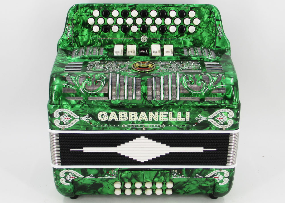 Gabbanelli M400 Imperial Green Pearl Gabbanelli Accordions