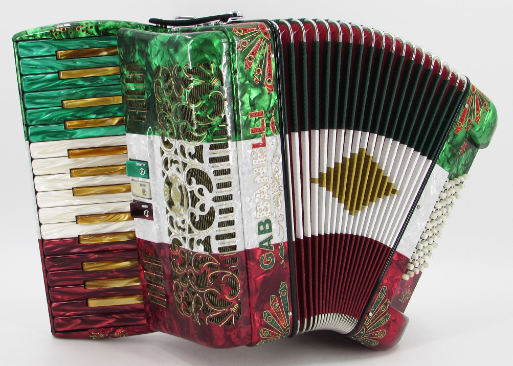 Gabbanelli M303 Red White Green Gabbanelli Accordions