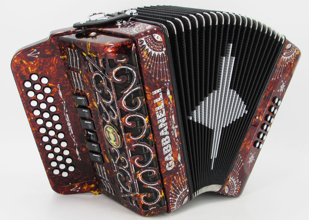 Gabbanelli M2Tone Tortoiseshell Gabbanelli Accordions