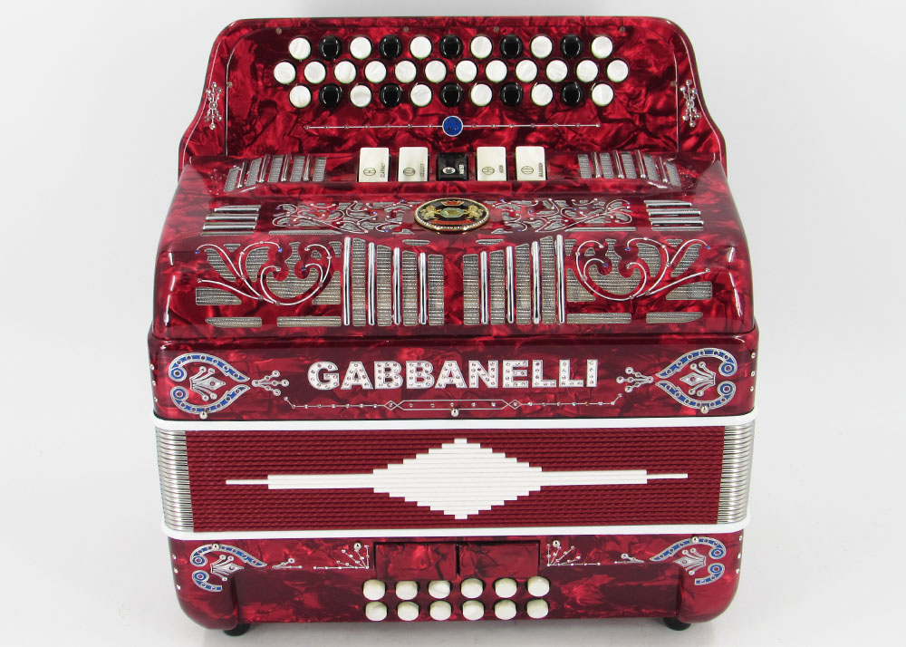 Gabbanelli M400 Red Pearl Gabbanelli Accordions