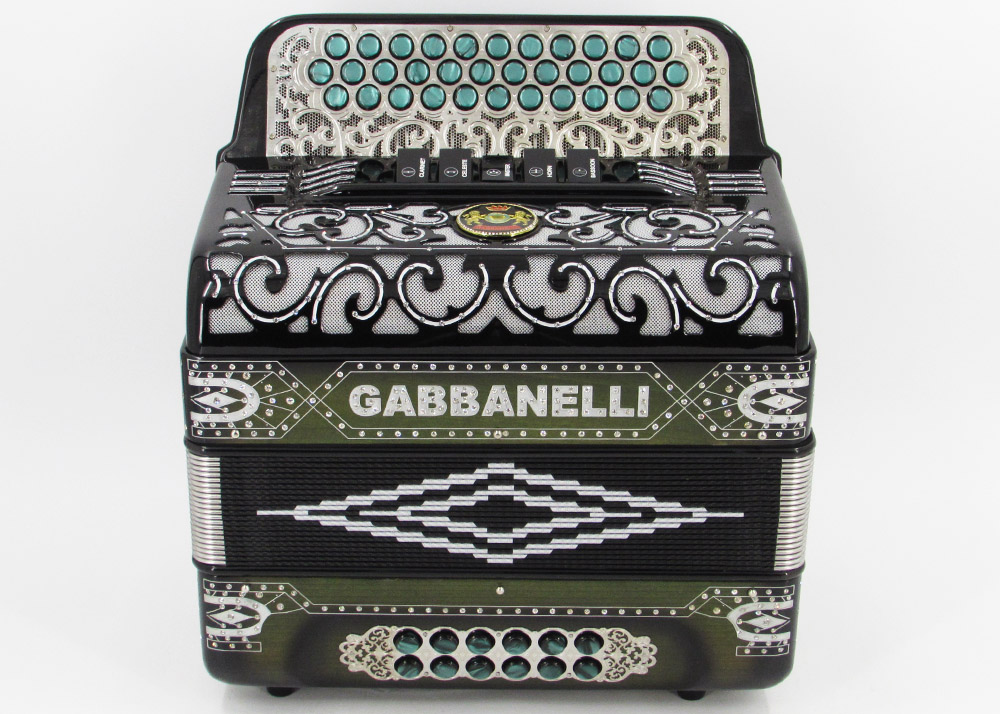 Gabbanelli M400R Solid Wood Green STN Gabbanelli Accordions