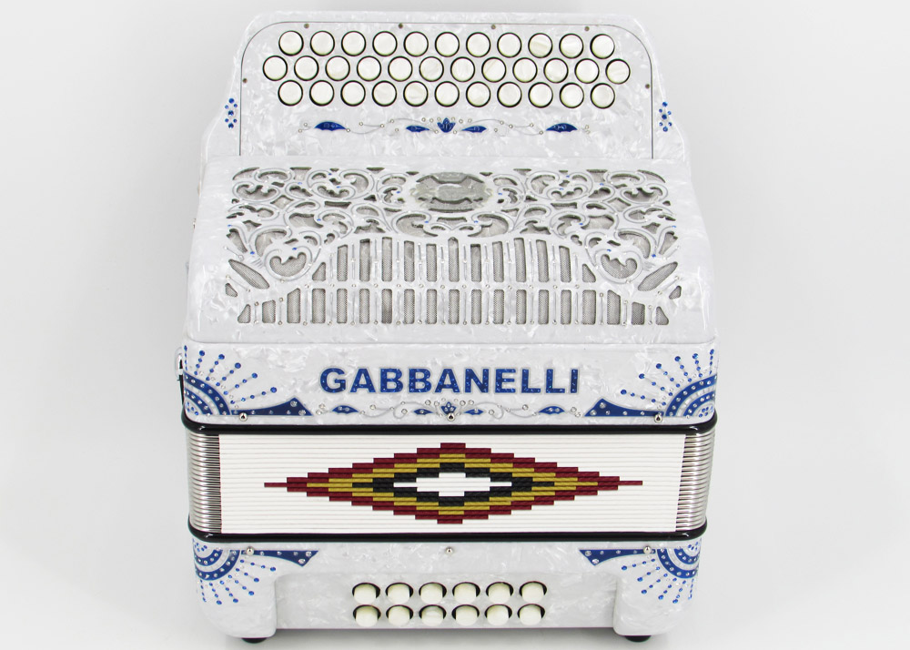 Gabbanelli M101 White Pearl Gabbanelli Accordions