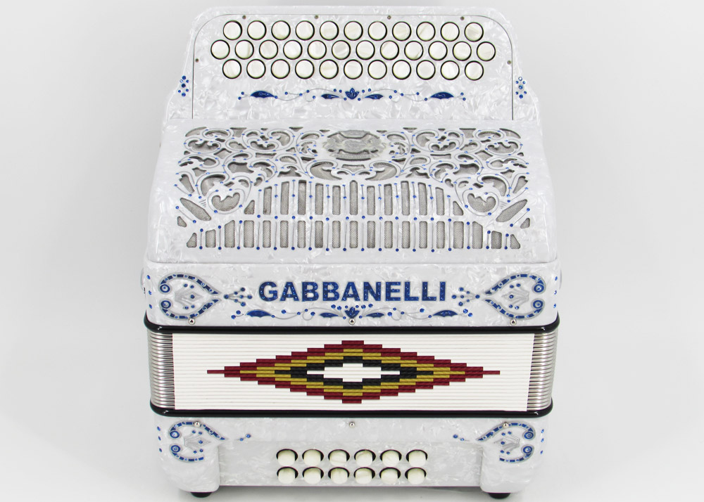 Gabbanelli M101 White Pearl Gabbanelli Accordions