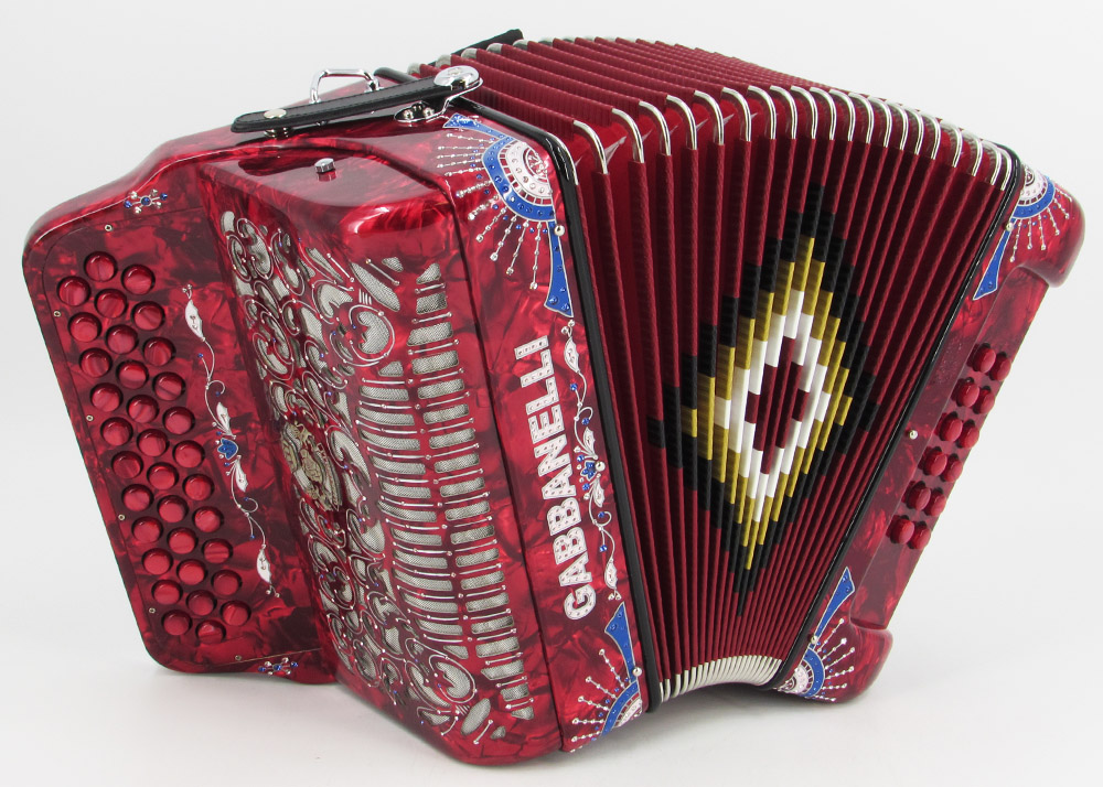 Gabbanelli M101 Red Pearl Gabbanelli Accordions