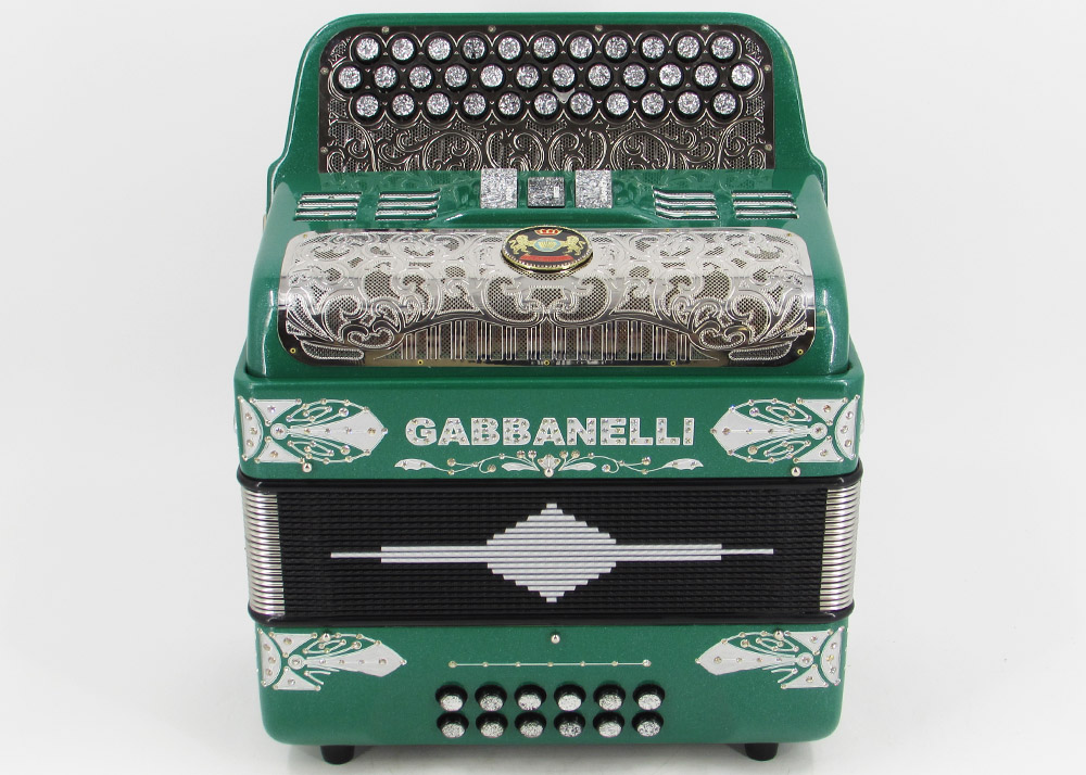 Gabbanelli M103 Green Lacquer Finish Gabbanelli Accordions