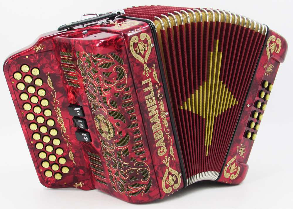Gabbanelli M103 Red Pearl Gabbanelli Accordions