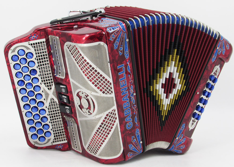 Gabbanelli M103 Red Pearl Gabbanelli Accordions