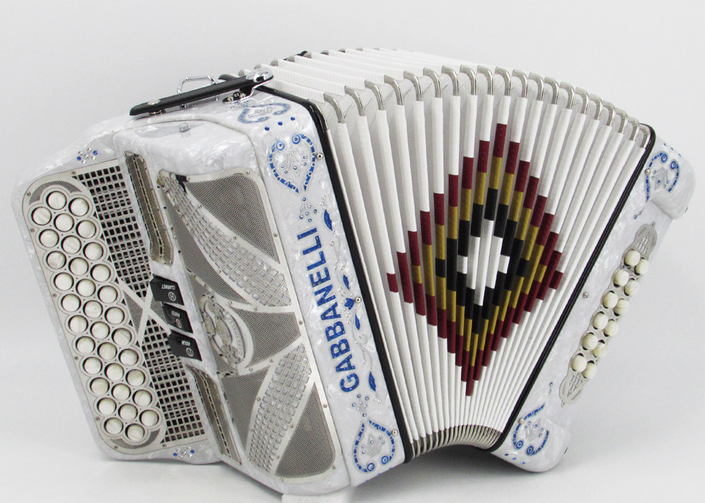 Gabbanelli M103 White Pearl - Gabbanelli Accordions