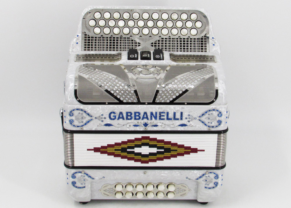 Gabbanelli M103 White Pearl - Gabbanelli Accordions