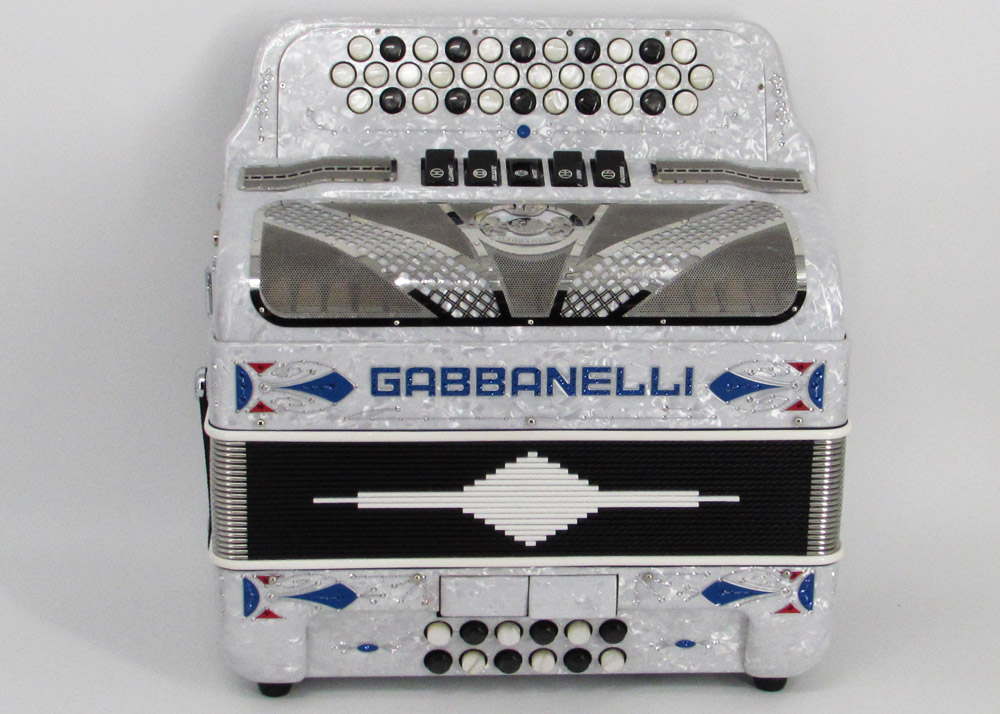 Gabbanelli M400 White Pearl - Gabbanelli Accordions