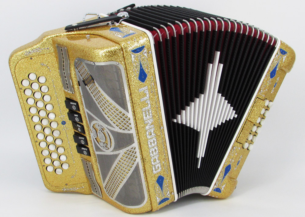 Gabbanelli M400 Gold Tinsel - Gabbanelli Accordions