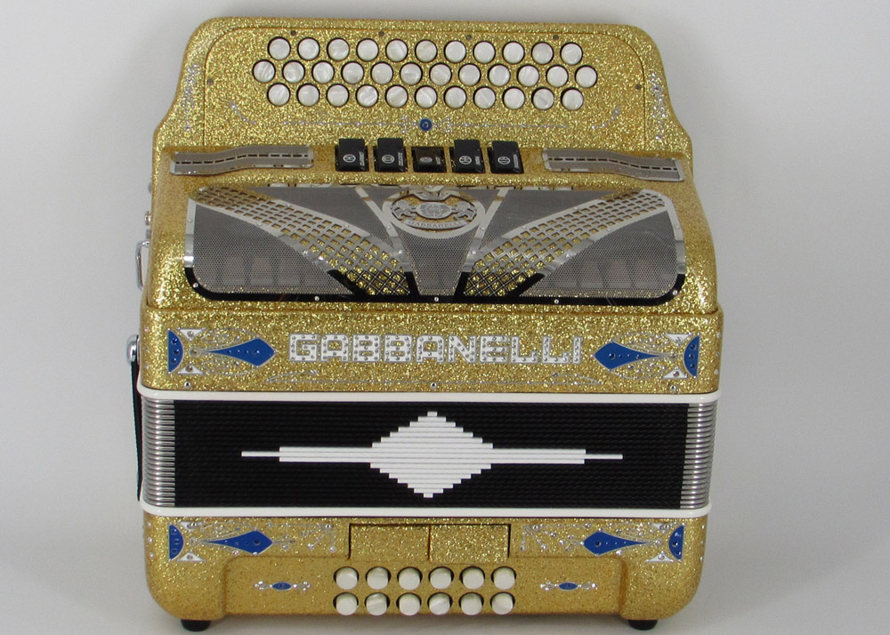 Gabbanelli M400 Gold Tinsel - Gabbanelli Accordions