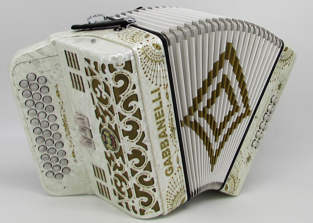 Gabbanelli M350 Vintage White Gabbanelli Accordions