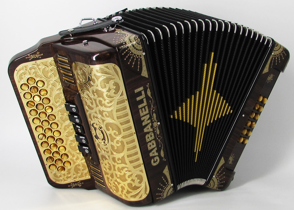 Gabbanelli M400 Rosewood Veneer - Gabbanelli Accordions