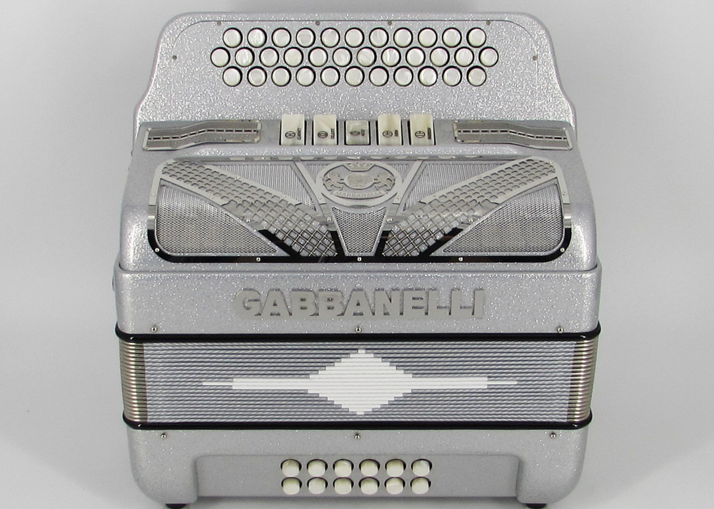 Gabbanelli M400 Silver Tinsel - Gabbanelli Accordions