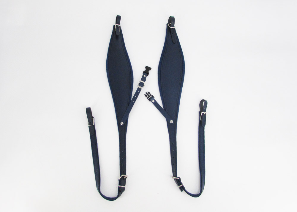 Correas de acordeon ANCHAS para hombros con sujetador de espalda Gabbanelli Diseño Ergonómico Azul