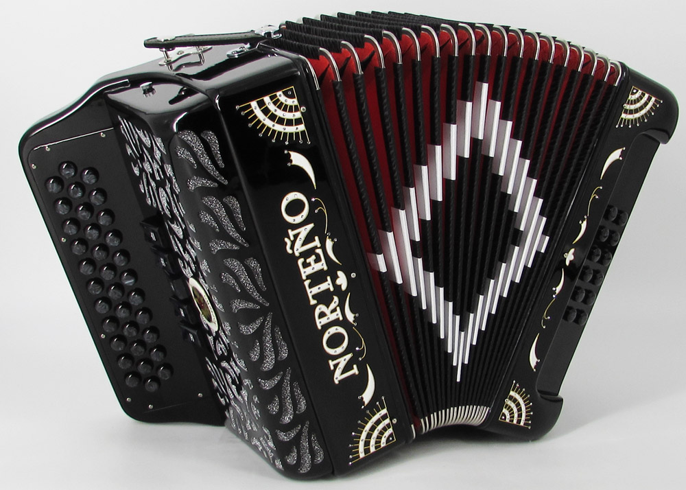 Acordeon Marca Norteño 5 Registros Blanco/Sol Blanco