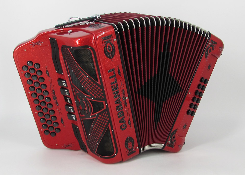 Gabbanelli M400 Ferrari Red Tinsel - Gabbanelli Accordions