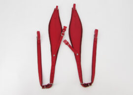 Correas de acordeon ANCHAS para hombros con sujetador de espalda Gabbanelli Diseño Ergonómico Rojo