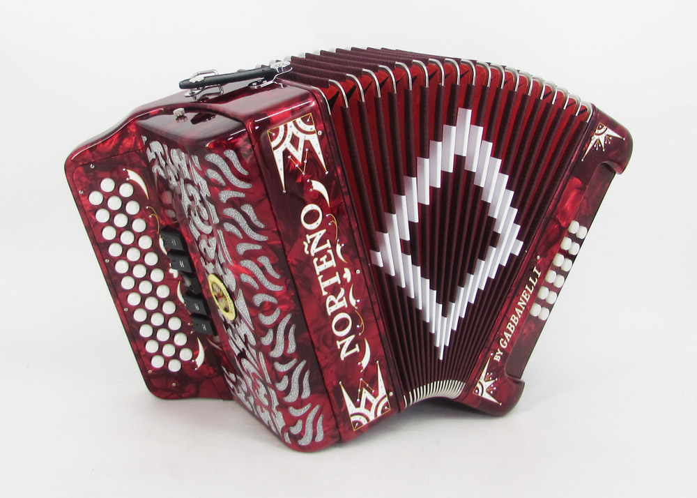 Acordeon Marca Norteño 5 Registros Red/White Euro