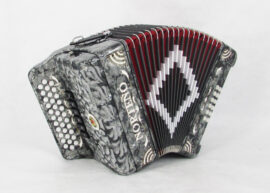 Acordeon Marca Norteño 2 Tono Gris / Sol Blanco