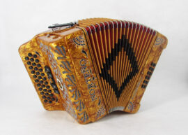 Norteño Brand Accordion 5 Registers Gold / Gold Euro