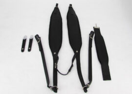 Straps Deal Black (Black Leather/Black Velvet)