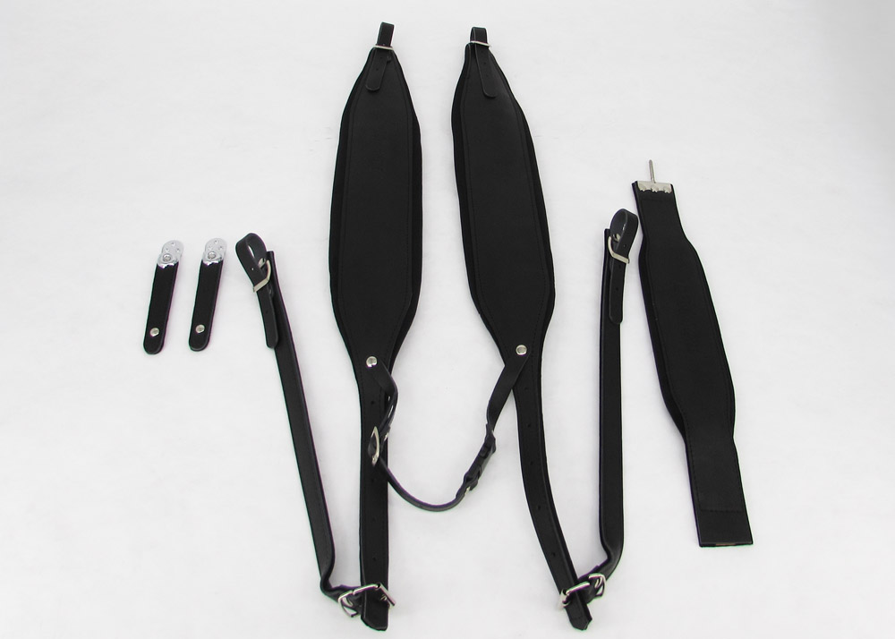 Straps Deal Black (Black Leather/Black Velvet)