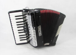 Cascabel Brand Accordion Black- 26 Keys 3 Registers