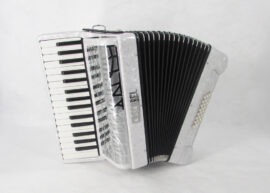 Cascabel Brand Accordion White- 32 Keys