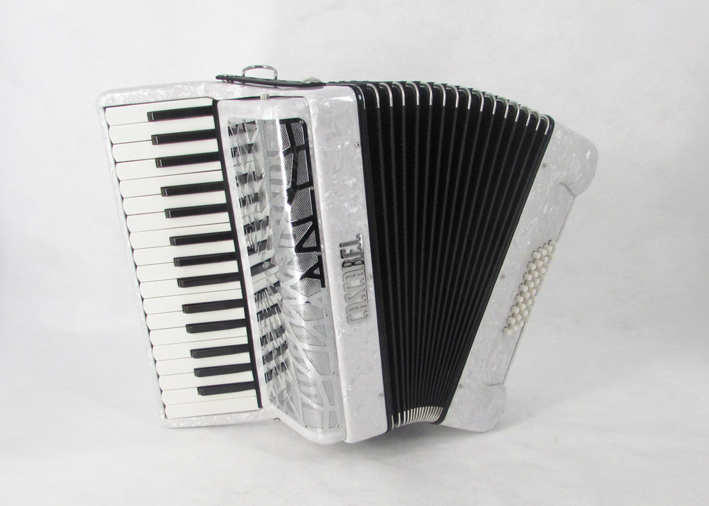 Acordeon Marca Cascabel Blanco-32 Teclas