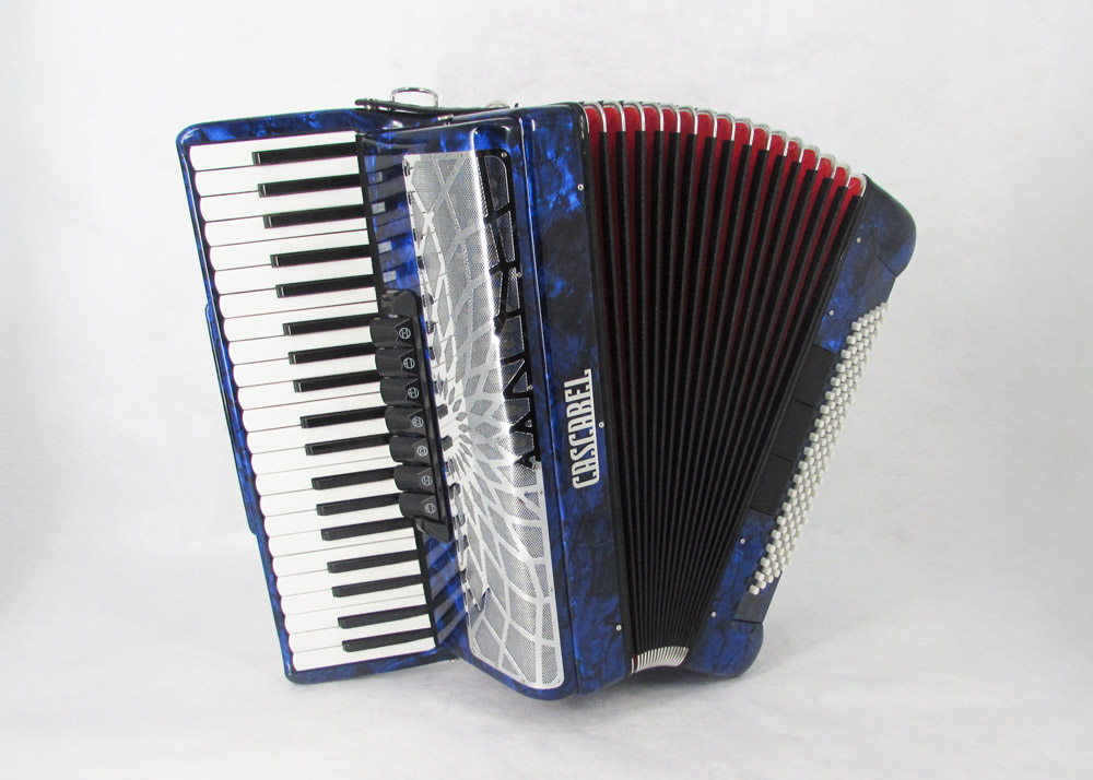 Acordeon Marca Cascabel-Negro 41 Teclas 7 Registros