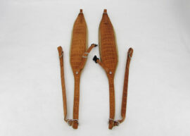 EXTRA WIDE accordion shoulder straps with back strap Tan/Light Brown